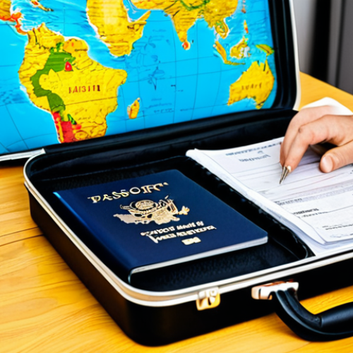 Preparing for Travel**

"A person carefully packing a suitcase for a trip to Liberia, focusing on essential documents: passport, yellow fever vaccination certificate, and travel insurance policy. The scene is set in a bright, organized home office with a world map in the background.  Fully clothed, appropriate attire, safe for work, perfect anatomy, natural proportions, family-friendly, professional photography, high quality."

**